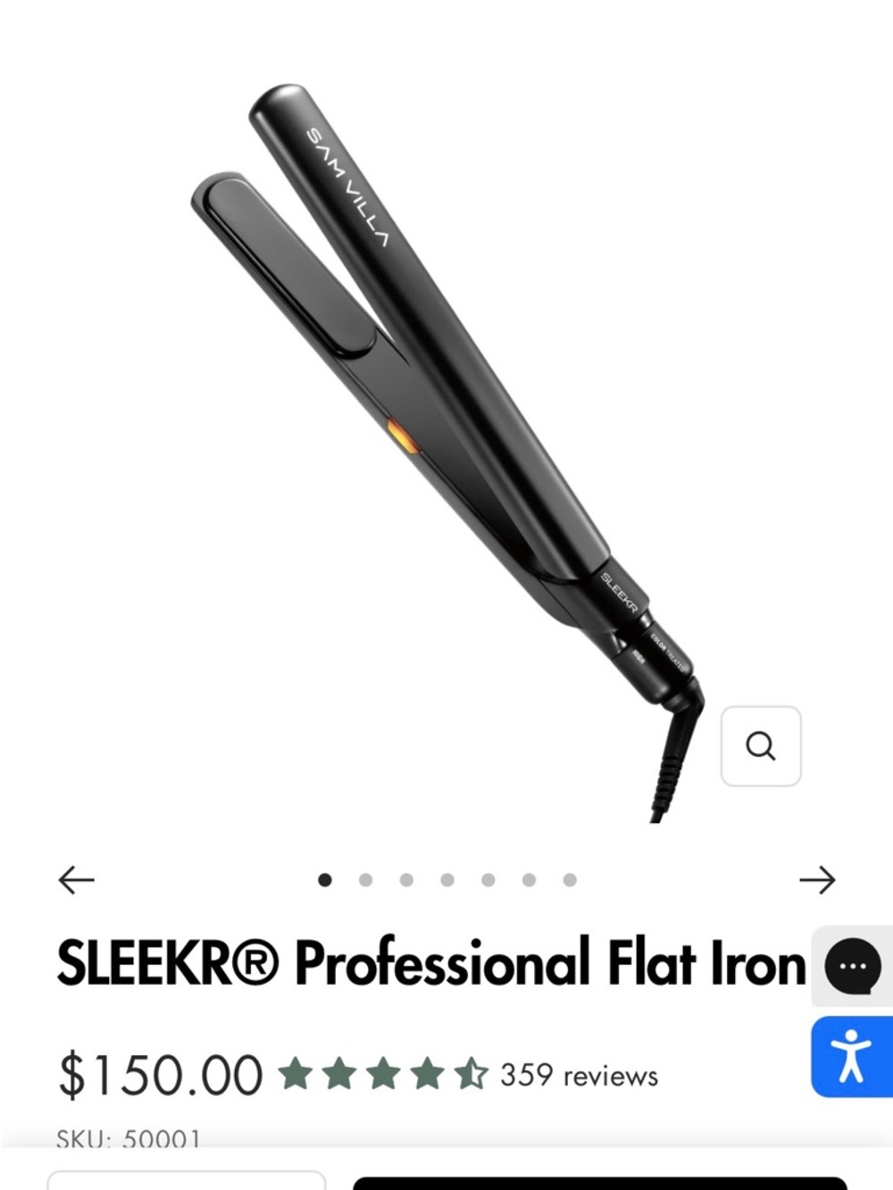 Professional Flat Iron - Black
